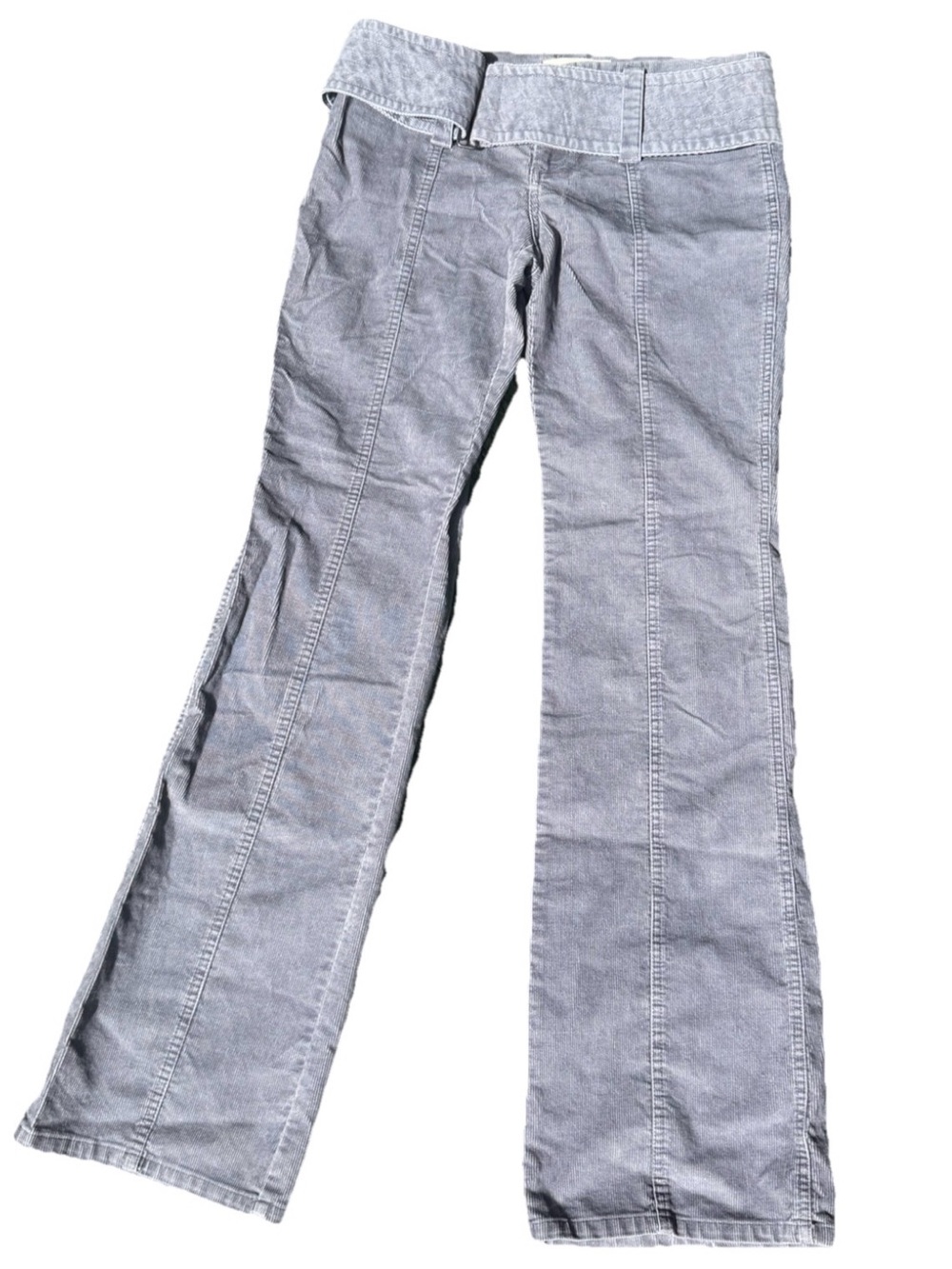 LONDONJEAN The Kate Fit Gray Corduroy Y2K low rise Jean/Pants 6  Trousers